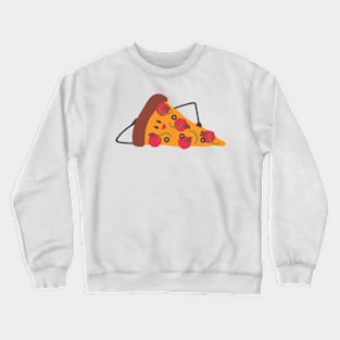 Cute Cartoon Pizza Doodle Crewneck Sweatshirt